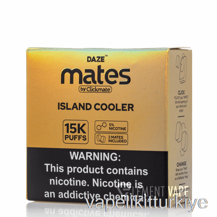 Vape Elektronik Sigara 7 Daze Mate Bakla Ada Soğutucu